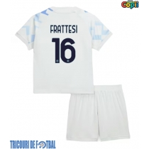 Echipament fotbal Inter Milan Davide Frattesi #16 Tricou Deplasare 2025-26 pentru copii maneca scurta (+ Pantaloni scurti)