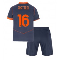 Echipament fotbal Inter Milan Davide Frattesi #16 Tricou Treilea 2025-26 pentru copii maneca scurta (+ Pantaloni scurti)