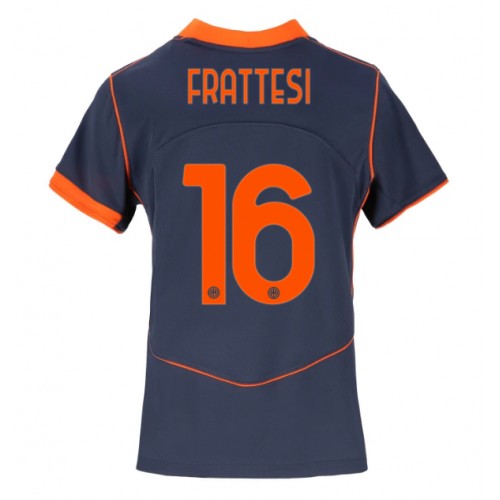 Echipament fotbal Inter Milan Davide Frattesi #16 Tricou Treilea 2025-26 pentru femei maneca scurta Echipament fotbal Inter Milan Davide Frattesi #16 Tricou Treilea 2025-26 pentru femei maneca scurta