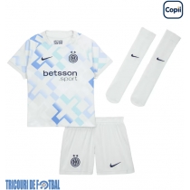 Echipament fotbal Inter Milan Denzel Dumfries #2 Tricou Deplasare 2025-26 pentru copii maneca scurta (+ Pantaloni scurti)