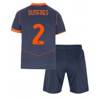 Echipament fotbal Inter Milan Denzel Dumfries #2 Tricou Treilea 2025-26 pentru copii maneca scurta (+ Pantaloni scurti)