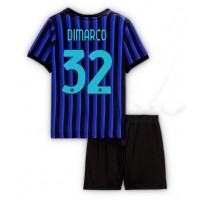 Echipament fotbal Inter Milan Federico Dimarco #32 Tricou Acasa 2025-26 pentru copii maneca scurta (+ Pantaloni scurti)
