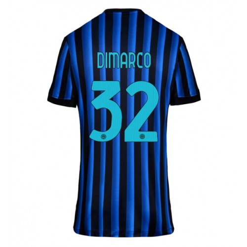 Echipament fotbal Inter Milan Federico Dimarco #32 Tricou Acasa 2025-26 pentru femei maneca scurta Echipament fotbal Inter Milan Federico Dimarco #32 Tricou Acasa 2025-26 pentru femei maneca scurta