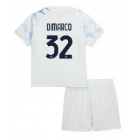 Echipament fotbal Inter Milan Federico Dimarco #32 Tricou Deplasare 2025-26 pentru copii maneca scurta (+ Pantaloni scurti)