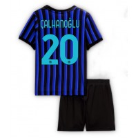 Echipament fotbal Inter Milan Hakan Calhanoglu #20 Tricou Acasa 2025-26 pentru copii maneca scurta (+ Pantaloni scurti)