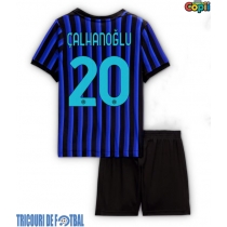 Echipament fotbal Inter Milan Hakan Calhanoglu #20 Tricou Acasa 2025-26 pentru copii maneca scurta (+ Pantaloni scurti)