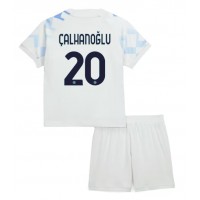 Echipament fotbal Inter Milan Hakan Calhanoglu #20 Tricou Deplasare 2025-26 pentru copii maneca scurta (+ Pantaloni scurti)