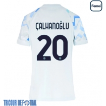 Echipament fotbal Inter Milan Hakan Calhanoglu #20 Tricou Deplasare 2025-26 pentru femei maneca scurta