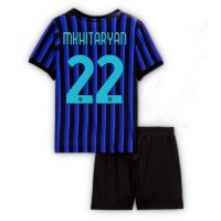 Echipament fotbal Inter Milan Henrikh Mkhitaryan #22 Tricou Acasa 2025-26 pentru copii maneca scurta (+ Pantaloni scurti)