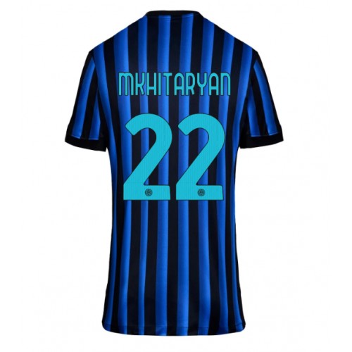 Echipament fotbal Inter Milan Henrikh Mkhitaryan #22 Tricou Acasa 2025-26 pentru femei maneca scurta Echipament fotbal Inter Milan Henrikh Mkhitaryan #22 Tricou Acasa 2025-26 pentru femei maneca scurta