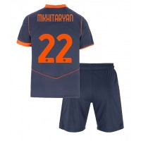 Echipament fotbal Inter Milan Henrikh Mkhitaryan #22 Tricou Treilea 2025-26 pentru copii maneca scurta (+ Pantaloni scurti)