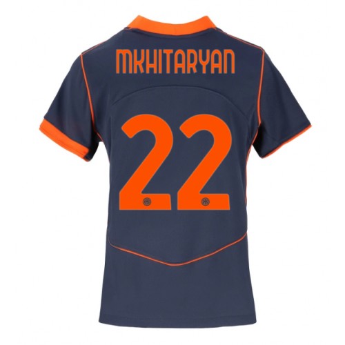 Echipament fotbal Inter Milan Henrikh Mkhitaryan #22 Tricou Treilea 2025-26 pentru femei maneca scurta Echipament fotbal Inter Milan Henrikh Mkhitaryan #22 Tricou Treilea 2025-26 pentru femei maneca scurta