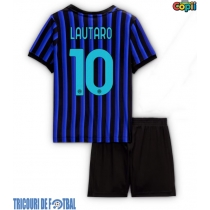 Echipament fotbal Inter Milan Lautaro Martinez #10 Tricou Acasa 2025-26 pentru copii maneca scurta (+ Pantaloni scurti)