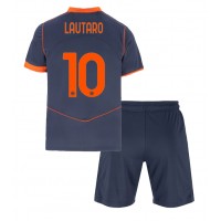 Echipament fotbal Inter Milan Lautaro Martinez #10 Tricou Treilea 2025-26 pentru copii maneca scurta (+ Pantaloni scurti)