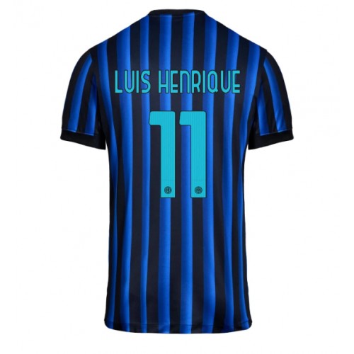 Echipament fotbal Inter Milan Luis Henrique #11 Tricou Acasa 2025-26 maneca scurta Echipament fotbal Inter Milan Luis Henrique #11 Tricou Acasa 2025-26 maneca scurta