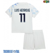 Echipament fotbal Inter Milan Luis Henrique #11 Tricou Deplasare 2025-26 pentru copii maneca scurta (+ Pantaloni scurti)