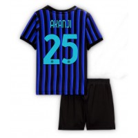 Echipament fotbal Inter Milan Manuel Akanji #25 Tricou Acasa 2025-26 pentru copii maneca scurta (+ Pantaloni scurti)