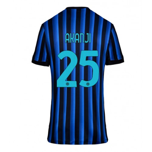 Echipament fotbal Inter Milan Manuel Akanji #25 Tricou Acasa 2025-26 pentru femei maneca scurta Echipament fotbal Inter Milan Manuel Akanji #25 Tricou Acasa 2025-26 pentru femei maneca scurta