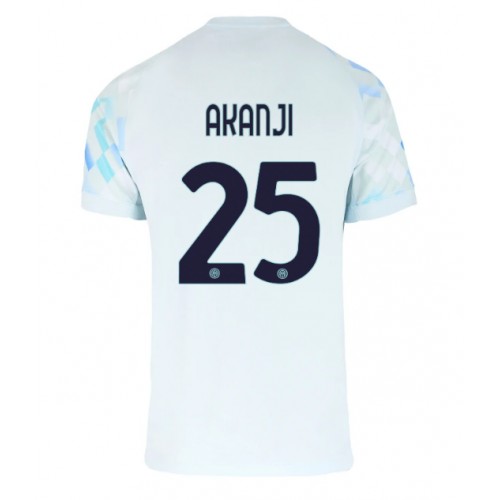 Echipament fotbal Inter Milan Manuel Akanji #25 Tricou Deplasare 2025-26 maneca scurta Echipament fotbal Inter Milan Manuel Akanji #25 Tricou Deplasare 2025-26 maneca scurta