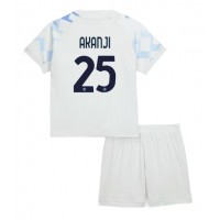 Echipament fotbal Inter Milan Manuel Akanji #25 Tricou Deplasare 2025-26 pentru copii maneca scurta (+ Pantaloni scurti)