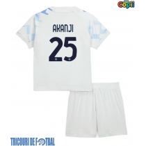 Echipament fotbal Inter Milan Manuel Akanji #25 Tricou Deplasare 2025-26 pentru copii maneca scurta (+ Pantaloni scurti)