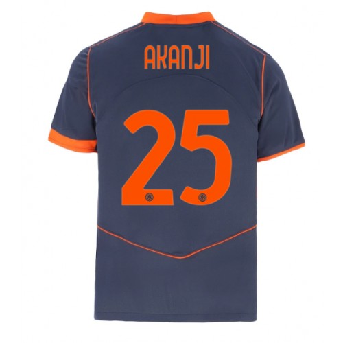 Echipament fotbal Inter Milan Manuel Akanji #25 Tricou Treilea 2025-26 maneca scurta Echipament fotbal Inter Milan Manuel Akanji #25 Tricou Treilea 2025-26 maneca scurta