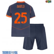 Echipament fotbal Inter Milan Manuel Akanji #25 Tricou Treilea 2025-26 pentru copii maneca scurta (+ Pantaloni scurti)