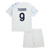 Echipament fotbal Inter Milan Marcus Thuram #9 Tricou Deplasare 2025-26 pentru copii maneca scurta (+ Pantaloni scurti)