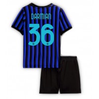 Echipament fotbal Inter Milan Matteo Darmian #36 Tricou Acasa 2025-26 pentru copii maneca scurta (+ Pantaloni scurti)
