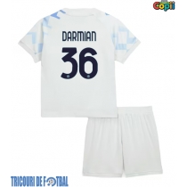 Echipament fotbal Inter Milan Matteo Darmian #36 Tricou Deplasare 2025-26 pentru copii maneca scurta (+ Pantaloni scurti)