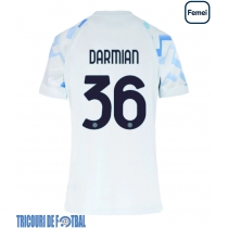 Echipament fotbal Inter Milan Matteo Darmian #36 Tricou Deplasare 2025-26 pentru femei maneca scurta
