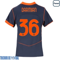 Echipament fotbal Inter Milan Matteo Darmian #36 Tricou Treilea 2025-26 pentru femei maneca scurta