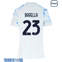 Echipament fotbal Inter Milan Nicolo Barella #23 Tricou Deplasare 2025-26 pentru femei maneca scurta