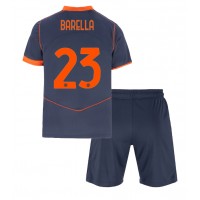 Echipament fotbal Inter Milan Nicolo Barella #23 Tricou Treilea 2025-26 pentru copii maneca scurta (+ Pantaloni scurti)