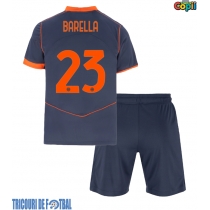 Echipament fotbal Inter Milan Nicolo Barella #23 Tricou Treilea 2025-26 pentru copii maneca scurta (+ Pantaloni scurti)