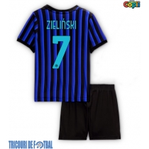Echipament fotbal Inter Milan Piotr Zielinski #7 Tricou Acasa 2025-26 pentru copii maneca scurta (+ Pantaloni scurti)