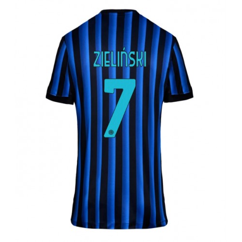 Echipament fotbal Inter Milan Piotr Zielinski #7 Tricou Acasa 2025-26 pentru femei maneca scurta Echipament fotbal Inter Milan Piotr Zielinski #7 Tricou Acasa 2025-26 pentru femei maneca scurta