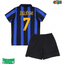 Echipament fotbal Inter Milan Piotr Zielinski #7 Tricou Acasa 2026-27 pentru copii maneca scurta (+ Pantaloni scurti)