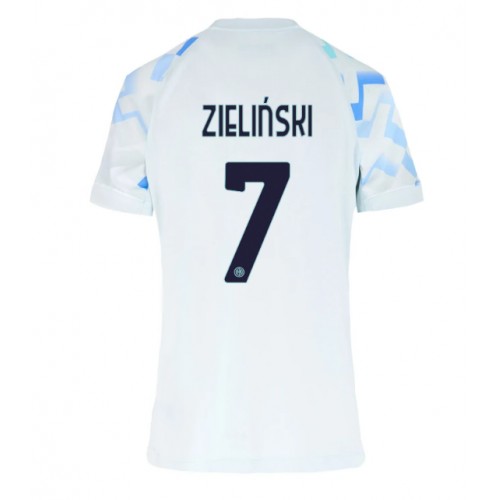 Echipament fotbal Inter Milan Piotr Zielinski #7 Tricou Deplasare 2025-26 pentru femei maneca scurta Echipament fotbal Inter Milan Piotr Zielinski #7 Tricou Deplasare 2025-26 pentru femei maneca scurta