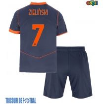Echipament fotbal Inter Milan Piotr Zielinski #7 Tricou Treilea 2025-26 pentru copii maneca scurta (+ Pantaloni scurti)