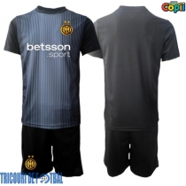 Echipament fotbal Inter Milan Portar Tricou Acasa 2025-26 pentru copii maneca scurta (+ Pantaloni scurti)