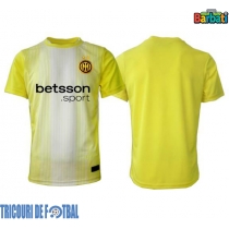 Echipament fotbal Inter Milan Portar Tricou Deplasare 2025-26 maneca scurta