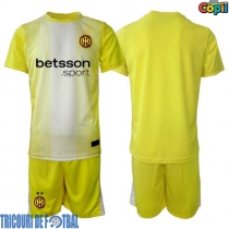 Echipament fotbal Inter Milan Portar Tricou Deplasare 2025-26 pentru copii maneca scurta (+ Pantaloni scurti)