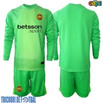 Echipament fotbal Inter Milan Portar Tricou Treilea 2025-26 pentru copii maneca lunga (+ Pantaloni scurti)