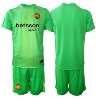 Echipament fotbal Inter Milan Portar Tricou Treilea 2025-26 pentru copii maneca scurta (+ Pantaloni scurti)