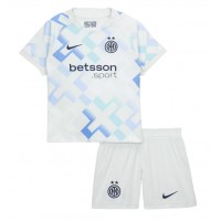 Echipament fotbal Inter Milan Tricou Deplasare 2025-26 pentru copii maneca scurta (+ Pantaloni scurti)