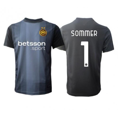 Echipament fotbal Inter Milan Yann Sommer #1 Portar Tricou Acasa 2025-26 maneca scurta Echipament fotbal Inter Milan Yann Sommer #1 Portar Tricou Acasa 2025-26 maneca scurta