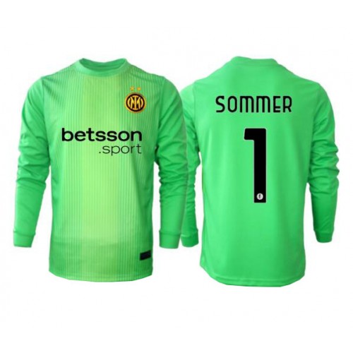 Echipament fotbal Inter Milan Yann Sommer #1 Portar Tricou Treilea 2025-26 maneca lunga Echipament fotbal Inter Milan Yann Sommer #1 Portar Tricou Treilea 2025-26 maneca lunga