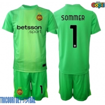 Echipament fotbal Inter Milan Yann Sommer #1 Portar Tricou Treilea 2025-26 pentru copii maneca scurta (+ Pantaloni scurti)