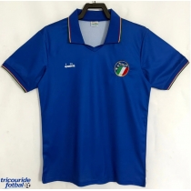 Echipament fotbal Italia 1990 Tricou Retro Acasa maneca scurta